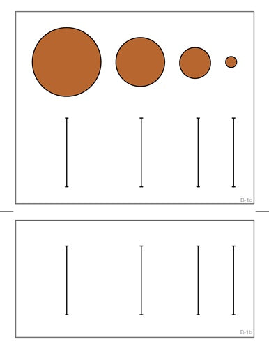 Charts for Toddler Knobbed Cylinders (Printed and Laminated)
